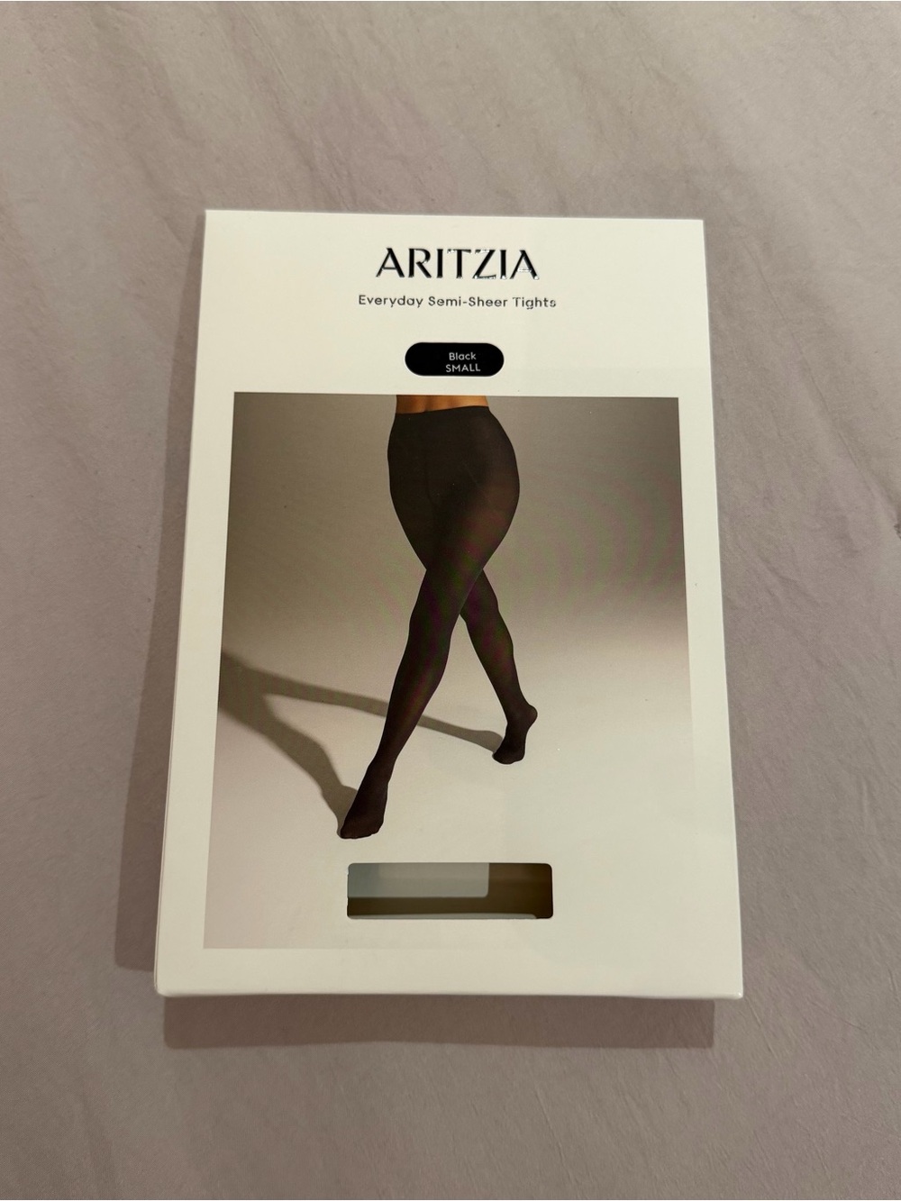Aritzia Semi-Sheer Tights - Black 30 Denier